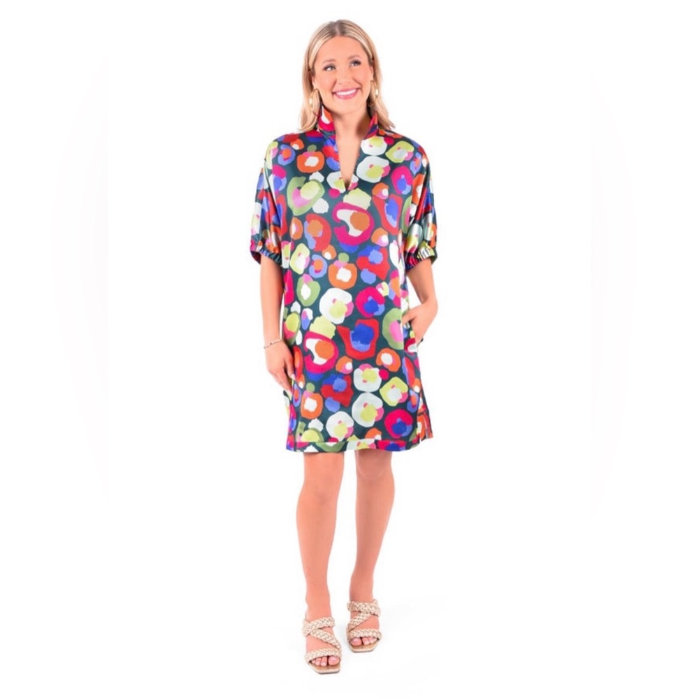 Emily McCarthy NWT Poppy Winter Pop Cheetah Dress - Size XS